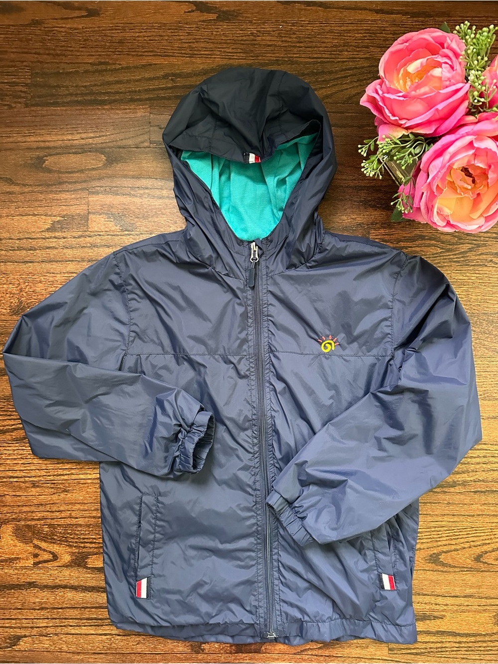 Jingle Bongala lightweight raincoat, size 8-9Y